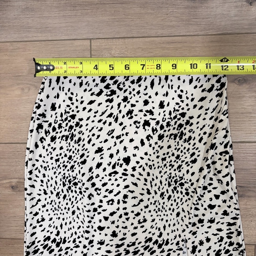 🌟2 for $10 Windsor Animal Print Leopard Cheetah Chic Midi Skirt Side Slit XS - Picture 7 of 10
